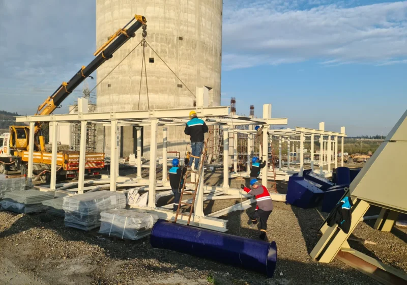 Sankoport 12.000 Ton Kapasiteli Çimento Silosu Dolum Ve Boşaltım Sistemleri